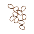 Bronze Biegeringe oval, 7/4 mm, 10 Stück